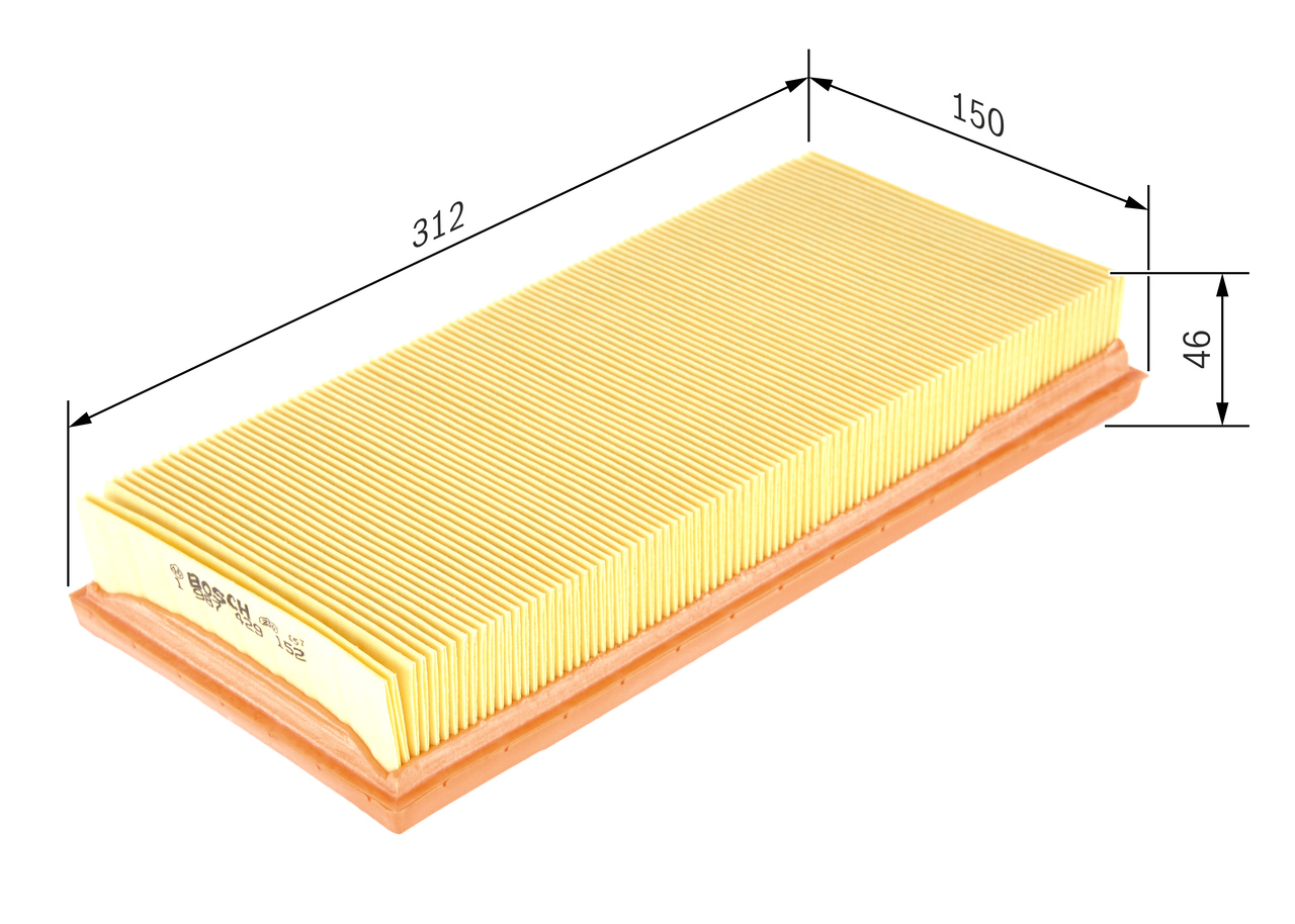 Air Filter - 1987429152 BOSCH - 1780102040, 1780102040A, 178010204000 ...