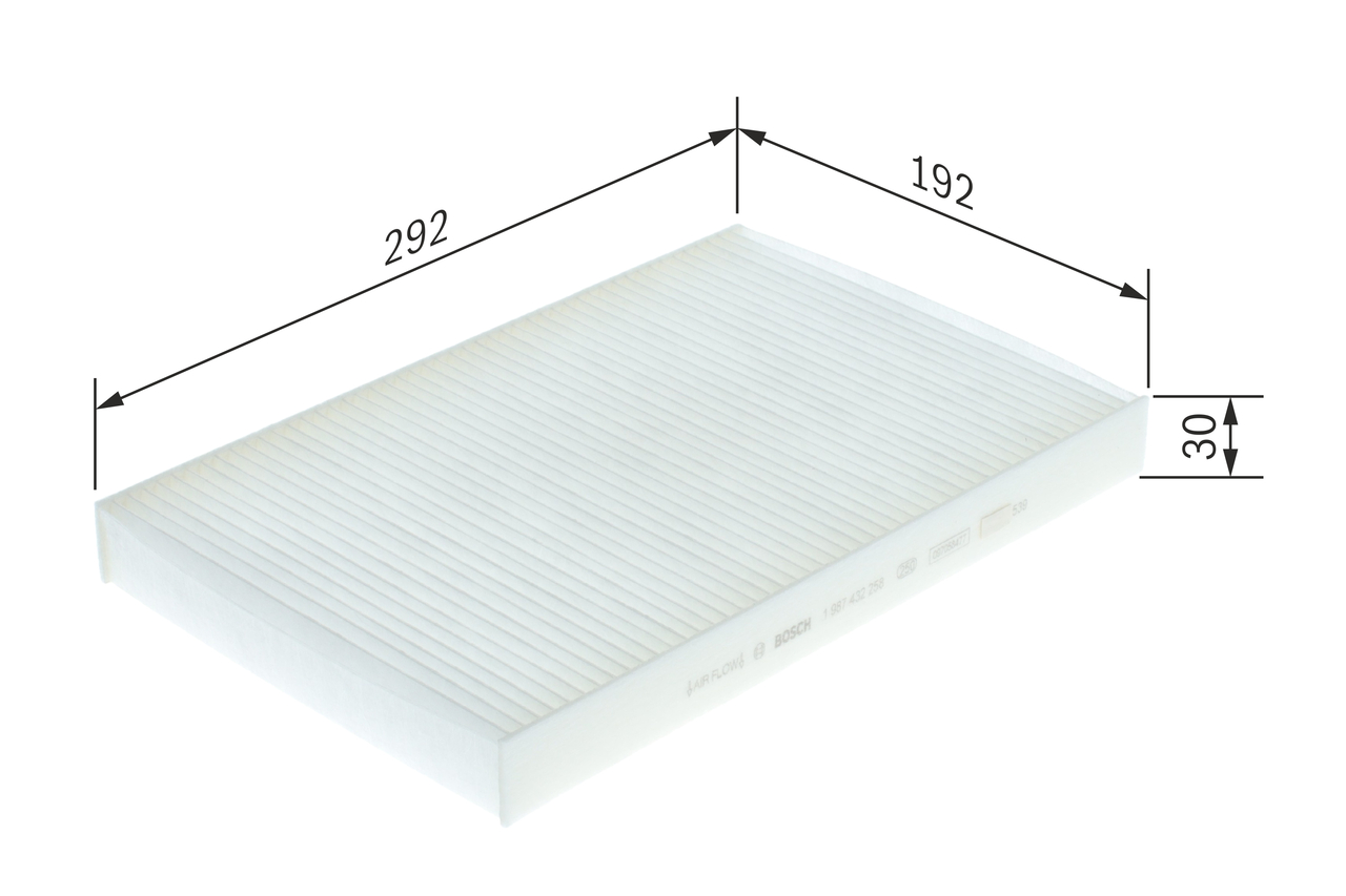 Filter, cabin air - 1987432258 BOSCH - ED3802821, 3802821, 500086267 ...