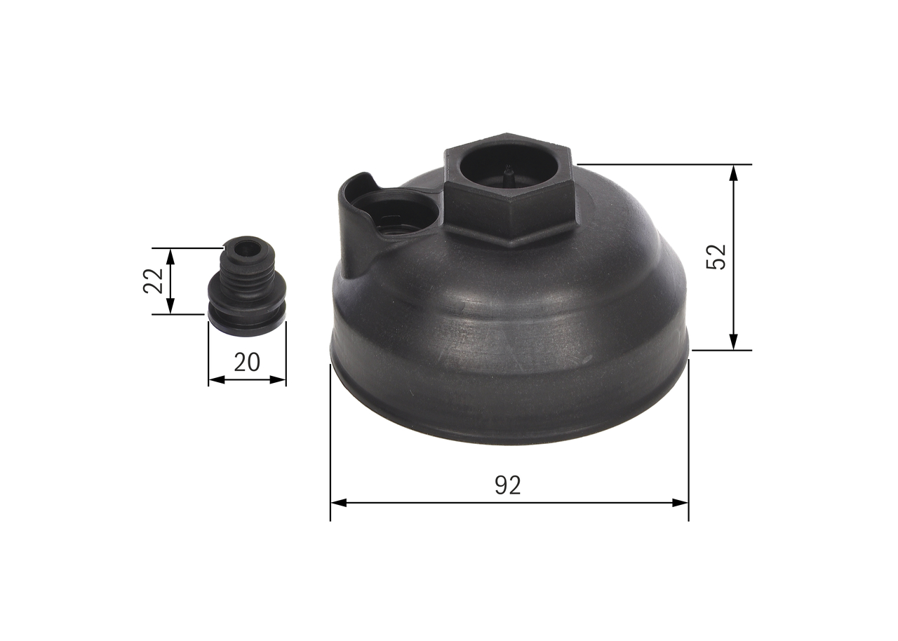 Lid, urea filter housing - F00BH40025 BOSCH - 1739431, 1761035 ...