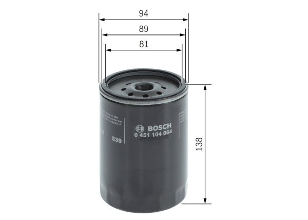 0451104064, Olejový filtr, Filtr olej., BOSCH, 1146873, 1498027, 1650363, 5573052, 6437055, 6438261, 6895003, AH78769, J0990359, PF11, YSC14231200C, 11468733, 3448661, 5000188, 5578052, 835440, AH82432, PF1218, 5578077, 6438384, 650355, 8354409, PF25, 5578085, 650363, PF29, 5578108, 650375, PF35, 6435679