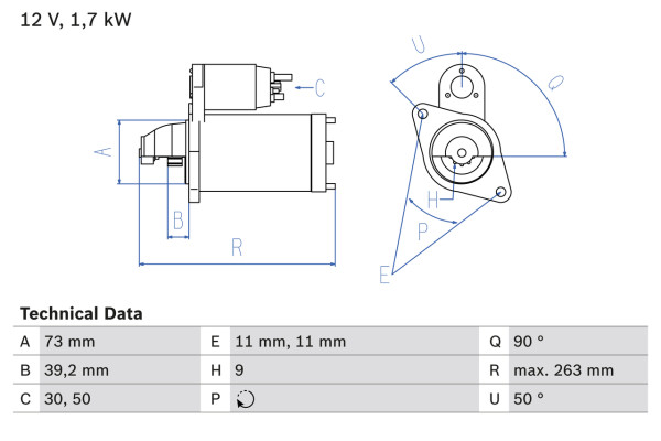 0986017440, Starter, BOSCH, ERR6087, NAD10038, NAD101490, NAD101190, RTC6061N, 0001108137, 458566, 8EA737314-001, CS1049, DRS3198, LRT00169, 0001109040, LRT169, 0001110120, 1986S00723