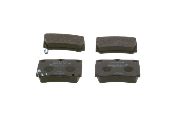 Brake Pad Set, disc brake - 0986424711 BOSCH - AY060MT009, MN102626, MR307415
