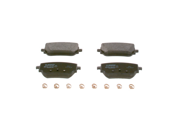 Brake Pad Set, disc brake - 0986424890 BOSCH - A0004201706, A0004205803, A0004207600