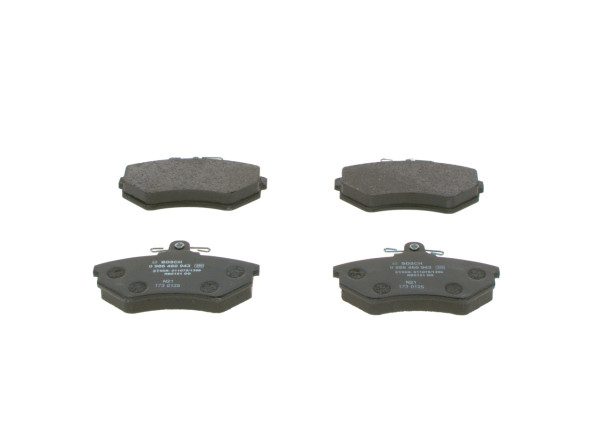 Brake Pad Set, disc brake - 0986460943 BOSCH - 357698151A, 41060V4810, 357698151D