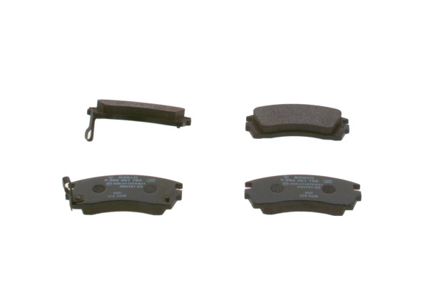 Brake Pad Set, disc brake - 0986461760 BOSCH - D106067R86, 4106058Y85, 4106067R86