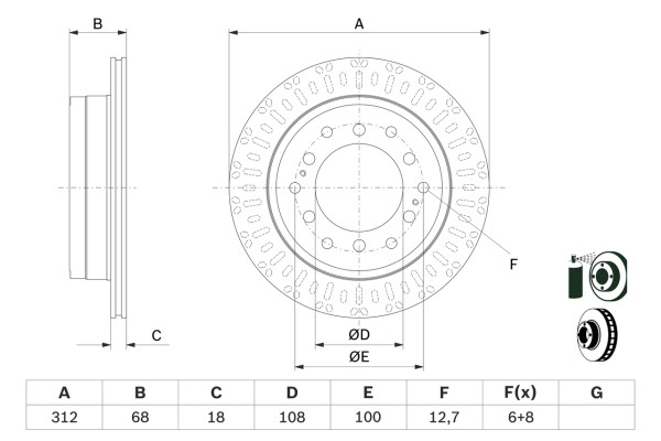 0986479F07, Brzdový kotouč, Brzdový kotouč, BOSCH, 424310K230, 4243160311, 108388, 18153145177, 297295, 3145177, 55310, 563157JC, 590282120, 6166410, 92231003, ADT343281, BDS1794, BG4747C, BR2737ULT, BS0298C, BS7827B, DDF2094CD, DF6342, DSK2939, J3312033, SHU642, T2103V, 09A33420, 55310NC, 563157JC1, 673226, BR2737ULT4WD, DDF2505C, DF8960S