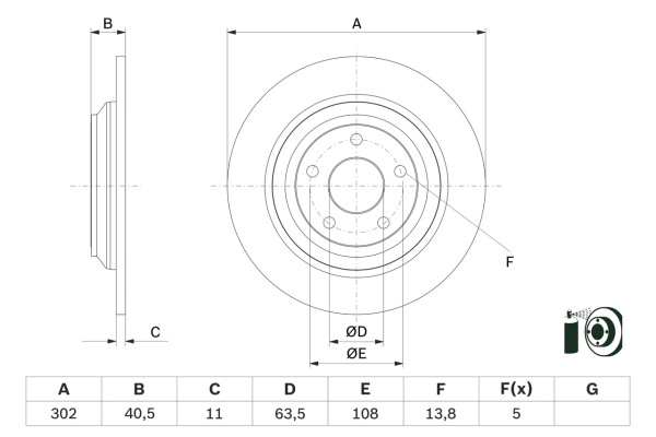 0986479F79, Bremsscheibe, BOSCH, 2210993, 08D5751E, 171445, 18153125113, 24011101981, 250139720, 3125113, 5297, 55924, 563450JC, 673161, 92292403, ADBP430017, BDC6192, BDS1559, BG5061C, BS9868C, DDF2977C, DF6872, DSK3337, F1077PR, 08D57511, 250139752, 55924NC, 563450JC1, MBD6192, MDC2808C, MDC82808C