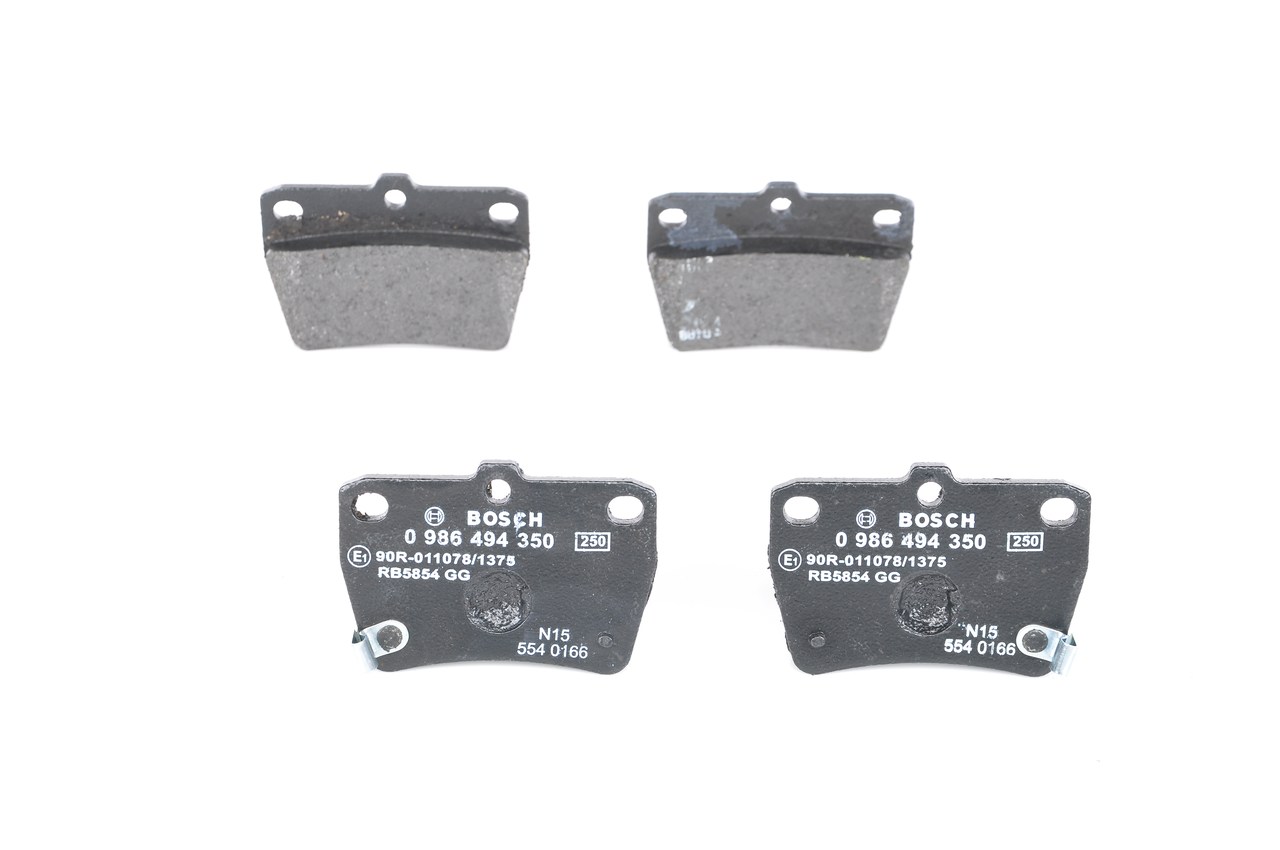 Brake Pad Set, disc brake - 0986494350 BOSCH - 04466YZZD3, T11BJ3501080, 0446642010