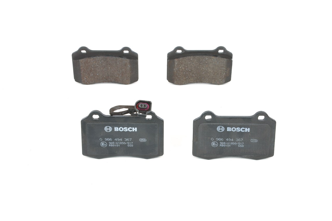 Brake Pad Set, disc brake - 0986494367 BOSCH - 1ML698151, 30645136, C2C24016