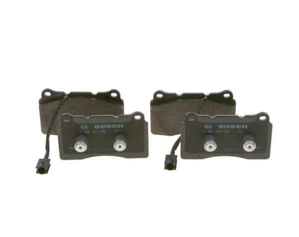 Brake Pad Set, disc brake - 0986494539 BOSCH - 77365490, 0666.12, 13046048542