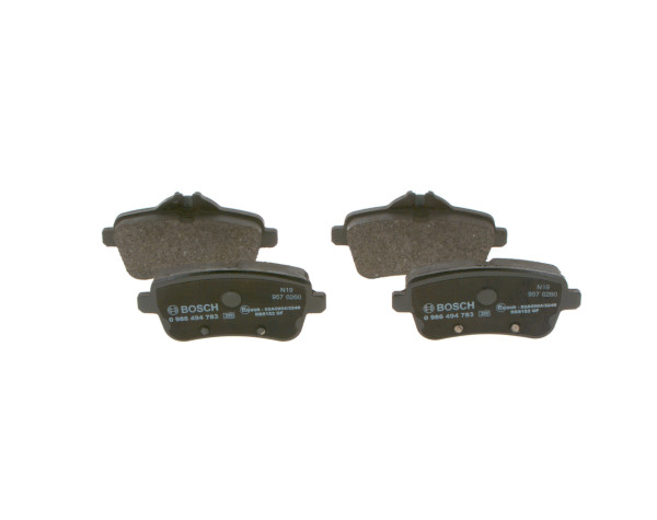 Brake Pad Set, disc brake - 0986494783 BOSCH - A0064203320, A0064203420, A0064204020