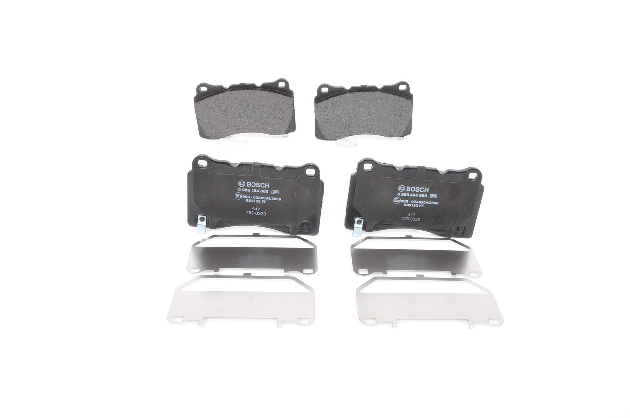 Brake Pad Set, disc brake - 0986494880 BOSCH - 105506600B, 13329562, 22791925