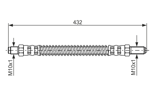 1987476584, Bremsschlauch, BOSCH