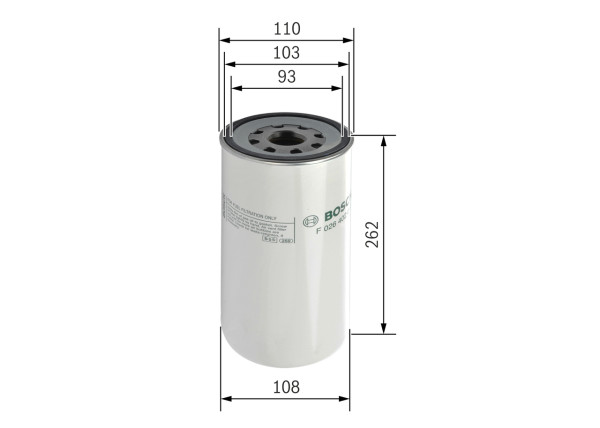 F026402017, Palivový filtr, Filtr paliv., BOSCH, 15126069, 20430751, 20539582, 51125030053, 7420541381, 7420976001, B222100000217, 20405160, 20815011, 20976005, 60001117, 7485116634, 20976003, 22480372, 20924422, 1517416, 16343230003, 2334200, 35426, 4598, 50013650, 5103, 95037E, ALG2075, BF7814, DN1956, ELG5547, F026402017, FC7104, FF5507