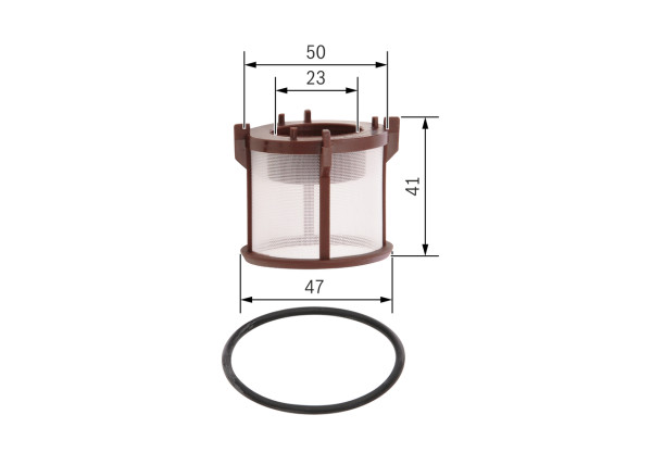 F026402136, Fuel Filter, BOSCH, 51125030043, 82125030043, 95144E, E11S03D132, FA9564ECO, FF080, FF5775, KX72D1, P955206, PK9377, PU50X
