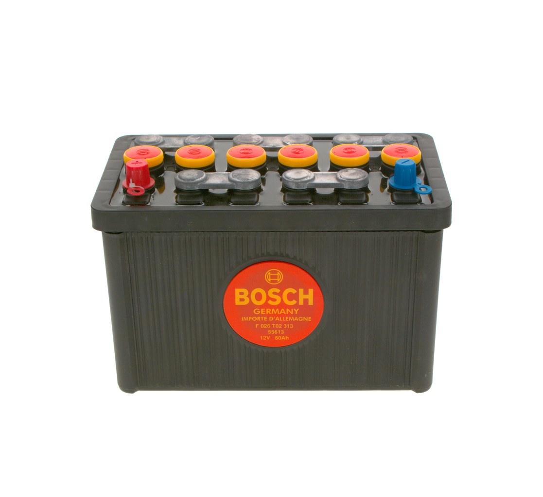 Starterbatterie - F026T02313 BOSCH - BA/12/56/7, 0180055613, 0180656011