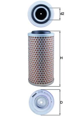LX 272, Air Filter, KNECHT, 0000257652, 0003563616, 0009839012, 0009931106, 00746910, 02165029, 070129607D, 0746910, 1020221, 3339229, 400308015, 440052940, 5004264, 6A5162V, 9292365, 9974200, F135201090010, 0009933006, 020608, 070129620, 102030, 3563616, 43260800, A780X9601CA, CH12397, F135201090020, 0257652, 113129620A, 2165029, 3051296191