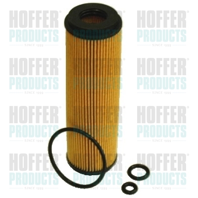 Oil Filter - HOF14085 HOFFER - 2711800309, A2711800309, 2711800009