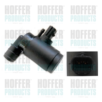 Washer Fluid Pump, window cleaning - HOF7500200 HOFFER - DMC10023, AMR3271, 20200