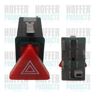 Hazard Warning Light Switch - HOF2103615 HOFFER - 1U0953235B, 1U0953235B300, 000051013010