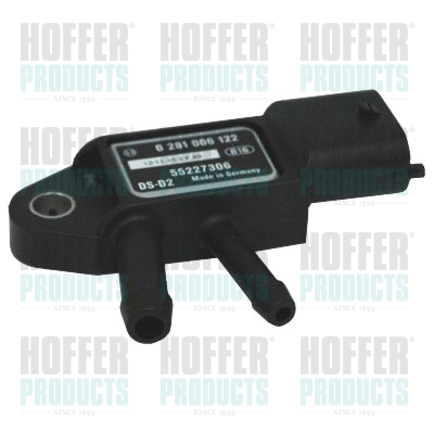 Senzor, tlak výfukového plynu - HOF7472305 HOFFER - 16959, 1769289, 18590T68L50