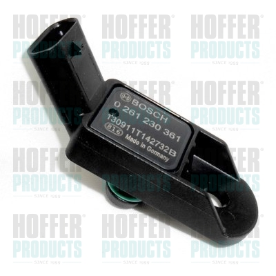 Sensor, Saugrohrdruck - HOF7472537 HOFFER - 13627633664, 7633664, 9806432480
