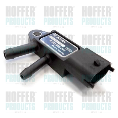 Sensor, exhaust pressure - HOF7472551 HOFFER - 6711590058, A6711590058, 0281006079