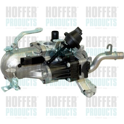 Cooler, exhaust gas recirculation - HOF7518215 HOFFER - 1618LC, 9671187780, 9802194080
