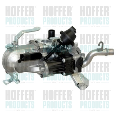 Cooler, exhaust gas recirculation - HOF7518215R HOFFER - 1618LC, 9671187780, AV6Q9U433AB