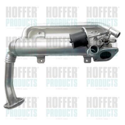 Cooler, exhaust gas recirculation - HOF7518346 HOFFER - 03G131512AA, 03G131512S, 03G131512AD