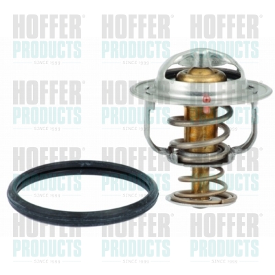 HOF8192741, Thermostat, coolant, HOFFER, 9091603133, 9091603140, 9091603144, 9091603145, 28.0200-4008.2, 350104, 421150376, 78765, 8192741, 92741, 94.741, TH6295.82J, THE-0137, 350104A, 78765S, 78766