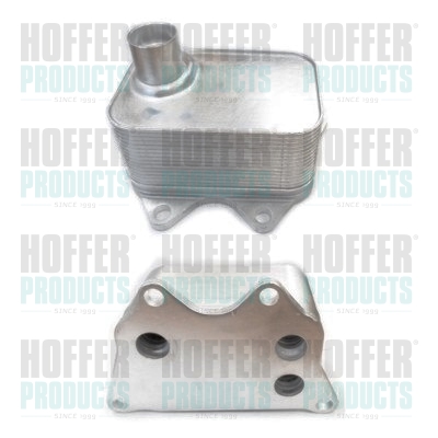 Olejový chladič, motorový olej - HOF8095009 HOFFER - 06J117021Q, 06J117021D, 06J117021J