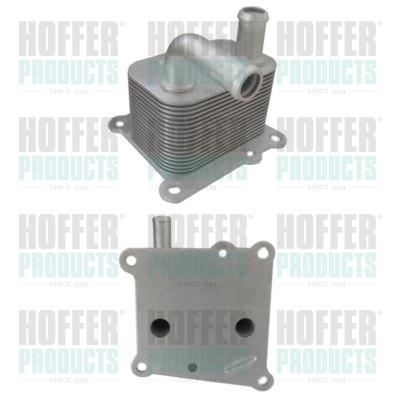 Olejový chladič, motorový olej - HOF8095042S HOFFER - 1149418, XS4Q6A642AC, 1079204