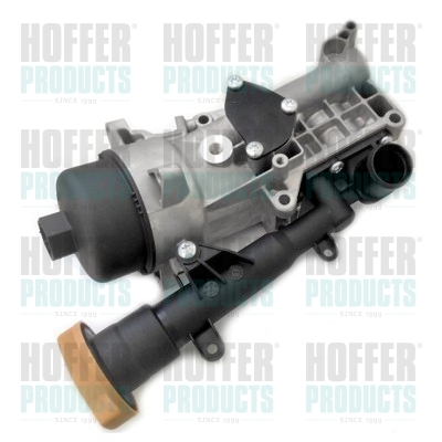 Oil Cooler, engine oil - HOF8095204 HOFFER - 055238294, 55210824, 5650358