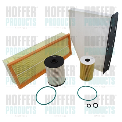 Filter Set - HOFFKVAG004 HOFFER - 1K0819422*, 1K1819669*, 5C0129620*