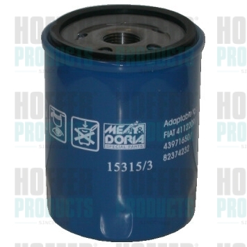 HOF15315/3, Oil Filter, HOFFER, 01174484, 041152006F, 05003558AA, 053915520, 105000603000, 1526270, 1903790, 1966279C1, 41150064B, 4778838, 5000041045, 5577281, 721121601, LPX100590, 0649000, 105550600300, 1174484, 4371582, 4720364, 5002798, 5003558AA, 90542344, 0649015, 105550600302, 4434794, 5003558AB, 5006580, 91153945, 105550603000, 41152006F