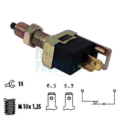 HOF3500004, Stop Light Switch, HOFFER, 094840335, 0B00166490B, 8434001010, 84340-87401-000, 94840335, B00166490, MB113080, 094849185, 0B00166490C, 8434010020, 94849185, B00166490A, MB435457, 094851307, 8434028010, 94851307, B00166490B, MR122560, 8434030030, B00266490, KKY0166490, MR329967, 8434030040, B00266490A, MB00266490A, 8434032010, MDX5066490, UH7166490, 09073, 0911001