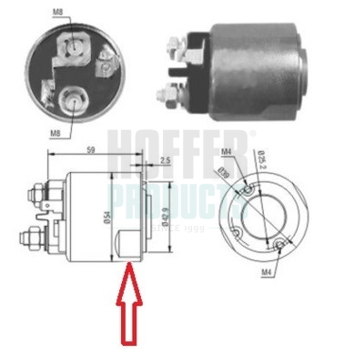 HOF46085, Solenoid Switch, starter, HOFFER, 0000434120, 7700272482, 7700273783, 7700274178, 7700703490, 7700758217, 7700854954, 7701349264, 7701351027, 7701499247, 7701499482, 7709758174, 7700274303, 7700274351, 7701499467, 7711134532, 7711134533, 8200590412, 227169, 234969, 2491, 438081, 46085, 471480085, E7484, 594407, 6646085, ZM1594, ZM2491, D7E15