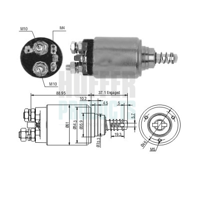 HOF46268, Solenoid Switch, starter, HOFFER, 0001360032, 130939, 1545, 19024280, 227065, 46268, 471480213, 0001360034, 333140, 6646268, ZM1545, 0001360043, 0001360060, 0001360061, 0001363105, 0001363106, 0001363107, 0001363110, 0001363111, 0001363112, 0001363113, 0001363116, 0001363117, 0001368002, 0001368010, 0001368012, 0001368017, 0001368022, 0001368034, 0001368040