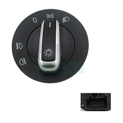 HOF2103805, Switch, headlight, HOFFER, 5ND941431A, 2103505, 22341, 23505, 36SKV020, 461890003, 5.693707A2, 662520, A7344164, EWS-VW-078, 2103805, 23805