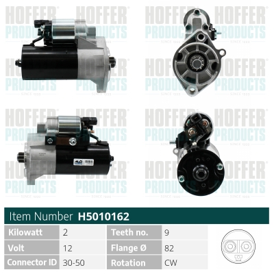 HOFH5010162, Anlasser, Starter, HOFFER, 069911023E, 1516674R, 069911023L, 069911023LX, 0001125501, 063721165010, 101165, 112221, 20401182BN, 220581A, 25-2270, 2S0242, 300.529.092.010, 3024, 311071092, 42018380, 458299, 471280180, 5010162, 6010281.0, 8EA012527-741, CS1165, CST10281, DRS8380, H5010162, LRS01389, S0049, S100419, S12-0785, SKSTR-0330241
