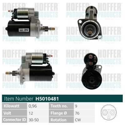 HOFH5010481, Starter, HOFFER, 025911023AX, 091911023A, 091911023B, 091911023BX, 0001208425, 020409, 10298, 11010470, 111061, 11397, 1141SP, 16722, 16722N, 20401145, 220356A, 25-0385, 2S0116, 311003092, 3639, 42014830, 433335, 471280468, 5010481, 6010541, 8010470F, 943202981010, A10470, AES5159, CST10541, DRS0470