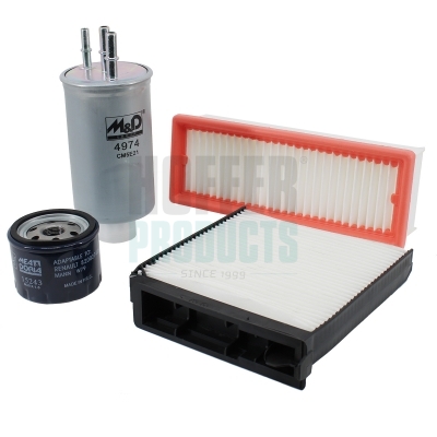HOFFKREN011, Filter Set, HOFFER, 0002591V003000000, 04415442, 1520800Q0D, 164000884R, 1651067JG0, 272772132R, 272775374R, 46337528, 93181255, 0002591V004000000, 04434962, 1520800Q0G, 164002137R, 1651067JG0000, 272772835R, 7701059997, 93198441, 1520800QAF, 1651084A10, 2591V003, 4415442, 7701062227, 8201153808, 15208AW300, 1651084A10000, 2591V004, 4434962, 7701070063, 8671018403, 1651084A11