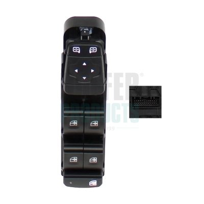 HOF2106800, Spínač, zvedací zařízení oken, Ostatní elektro díly, HOFFER, 254015253R, 09161336, 2106800, 26800, 462060738, 5.145794, 5.145794A2, CWR71093AS, EWS-RE-084, V46-73-0117, EWS-RE-091
