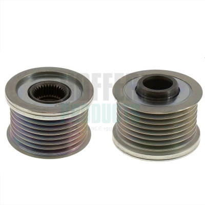 HOF45318, Alternator Freewheel Clutch, HOFFER, 1231755046801, 1231755046802, 12317550468, 12317552815, 12317585940, 12317591532, 12317626153, 12317626155, 7550468-0, 7591532-02, 7591532-03, 7626153-01, 104210-6020, 334130, 45318, 455298, 471190248, 535027510, 57661, 5787, 588174, 59804, 96.005.43, DAN1040, F612719, 104210-6021, DAN1133, ZM96.005.43, 104210-6022, 104210-6023