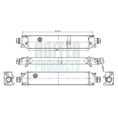 HOF995074, Charge Air Cooler, HOFFER, 95465727, 432760065, 595070, 96279, 995074, H995074