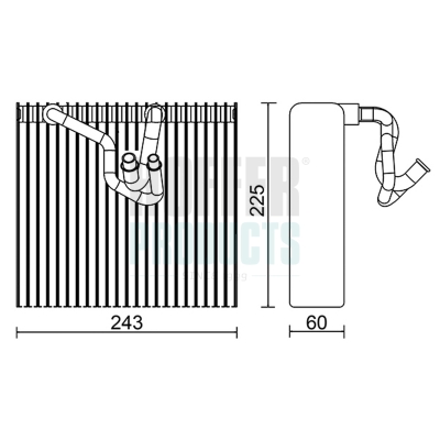HOF997026, Verdampfer, Klimaanlage, HOFFER, 06845612, 6845612, 090535096, 90535096, 112043, 359000392340, 36140, 452750045, 54858, 707.30023, 817530, 820225N, 92187, 997026, AE224000S, KTT150021, TSP0525149, H997026