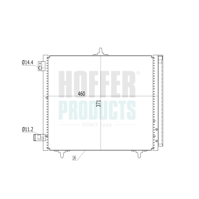 HOF991005, Condenser, air conditioning, HOFFER, 00006455AL, 03640050, 3640050, 00006455C2, 06455AL, 6455AL, 00006455CZ, 06455C2, 6455C2, 00006455EL, 06455CZ, 6455CZ, 00006455ET, 06455EL, 6455EL, 00006455HA, 06455ET, 6455ET, 00006455HH, 06455HA, 6455HA, 00006455JF, 06455HH, 6455HH, 0003640050, 06455JF, 6455JF, 000E163362, 096530359, 96530359
