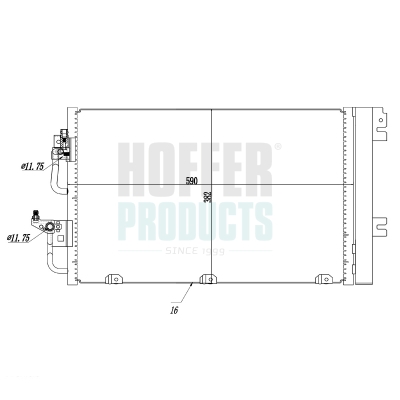 HOF991064, Kondensator, Klimaanlage, HOFFER, 01850096, 13129192, 1850096, 52400555, 93178958, 090.131.006.000, 1986AD2016, 350203900000, 35555, 37005366, 422740054, 448C0008, 667056, 77036, 812704, 86SKV003, 8FC366220-641, 94767, 991064, AC377000P, BSG65-525-007, CCS-PL-016, DCN20009, L4117106, SKCD-0110007, TSP0225532, V40-62-0014, 359003221290, 817839, AC377001S