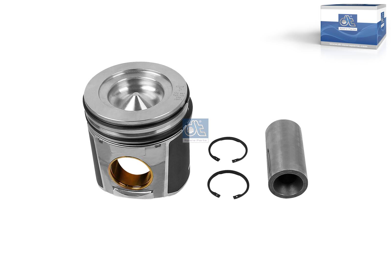 Piston with rings and pin - 7.54658 DT Spare Parts - 02996141, 02996319 ...